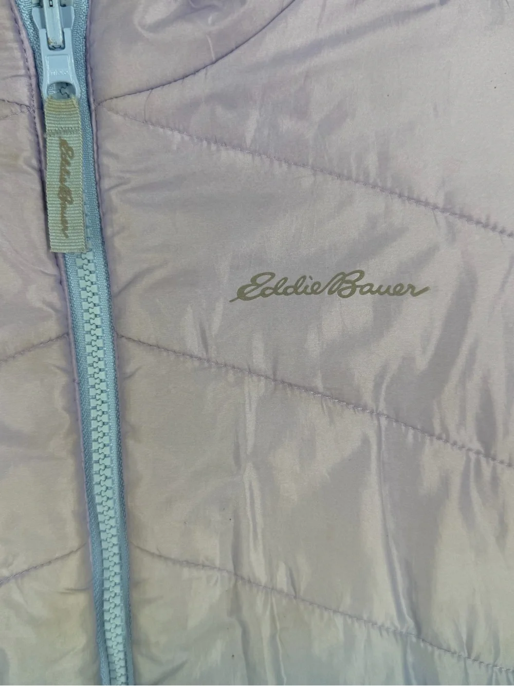 Eddie Bauer Girls' Deer Harbor Reversible (Puffer/Fleece) Hooded Jacket S (7/8)